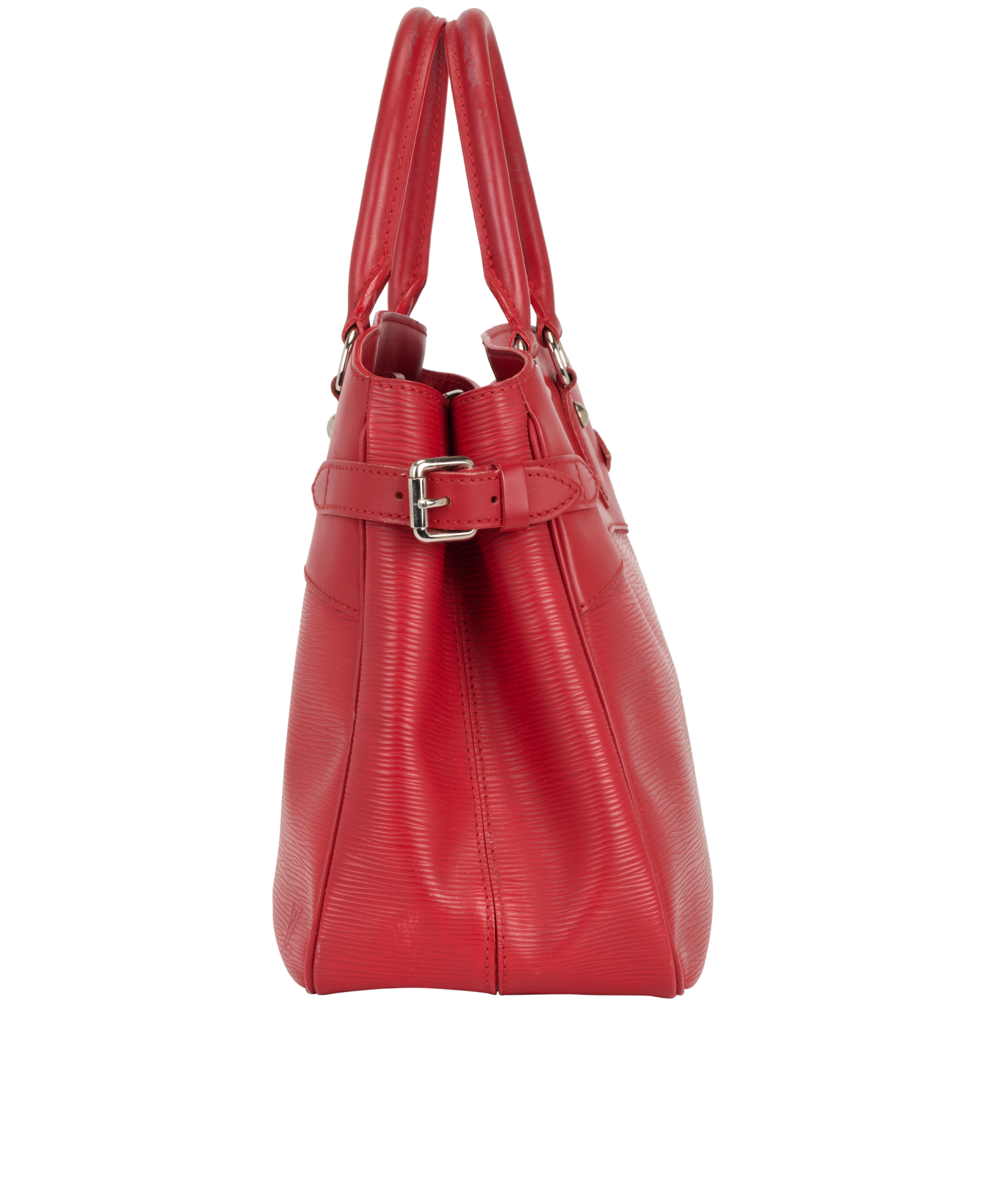 Passy Tote, &pound;495, Handbags, Red, Leather, Bottom view